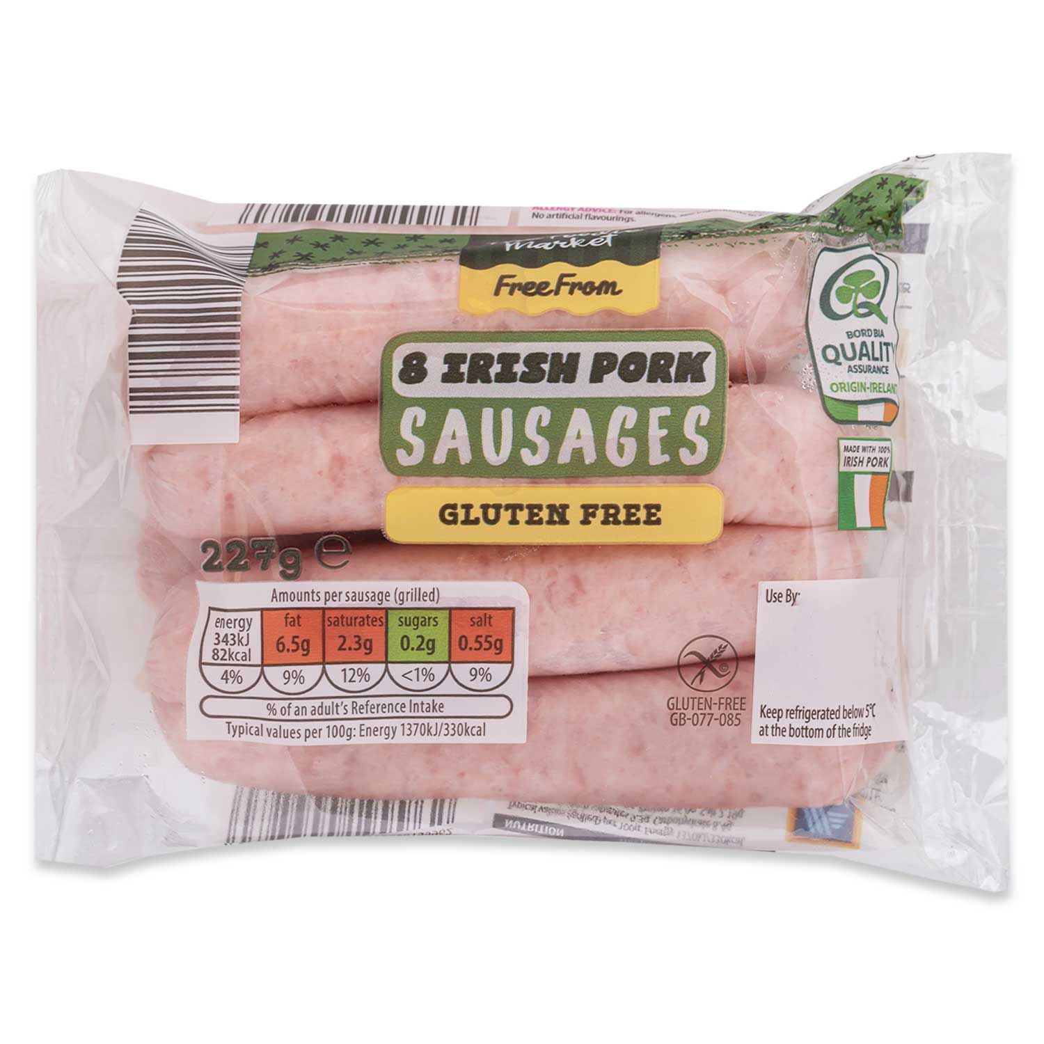 Gluten Free Irish Pork Sausages 227g Free From